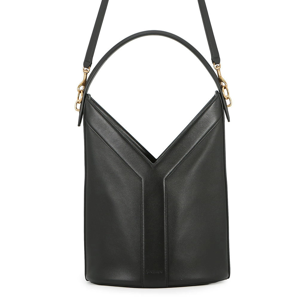 Saint Laurent Paris Shoulder Bag Y Top Handle Bucket Black